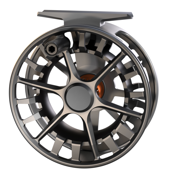 Lamson Guru S HD Fly Reel Blaze Back Lamson Guru S HD Fly Reel Blaze Back